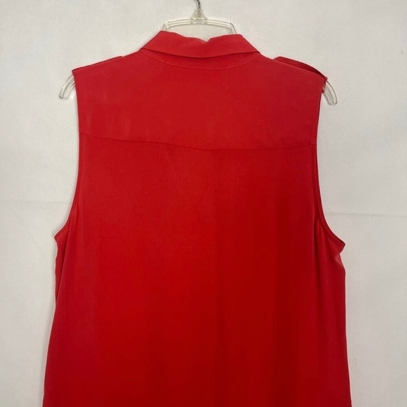 Equipment Silk Button Down Sleeveless Maxi Dress Size Large Party Cocktail - Picture 10 of 14